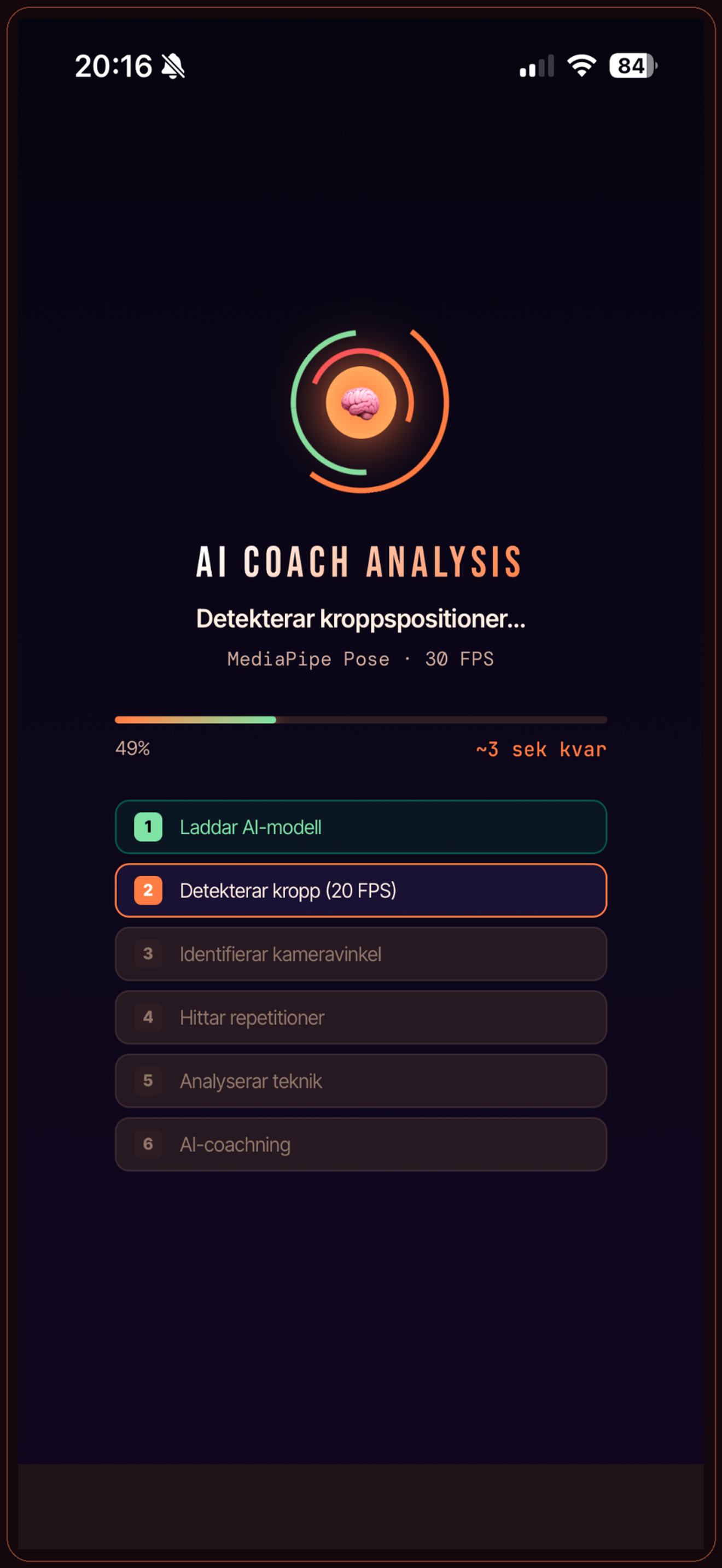 AI pose detection live
